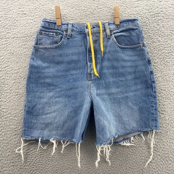 Abercrombie & Fitch Shorts Women's 28 x 5* Curve Love Cut Off  Jorts 90's Skater - Picture 2 of 13